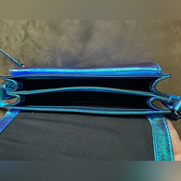 Rare NWOT Rebecca Minkoff Hudson Moto Iridescent Crossbody Shoulder Bag Purse - Picture 10 of 16